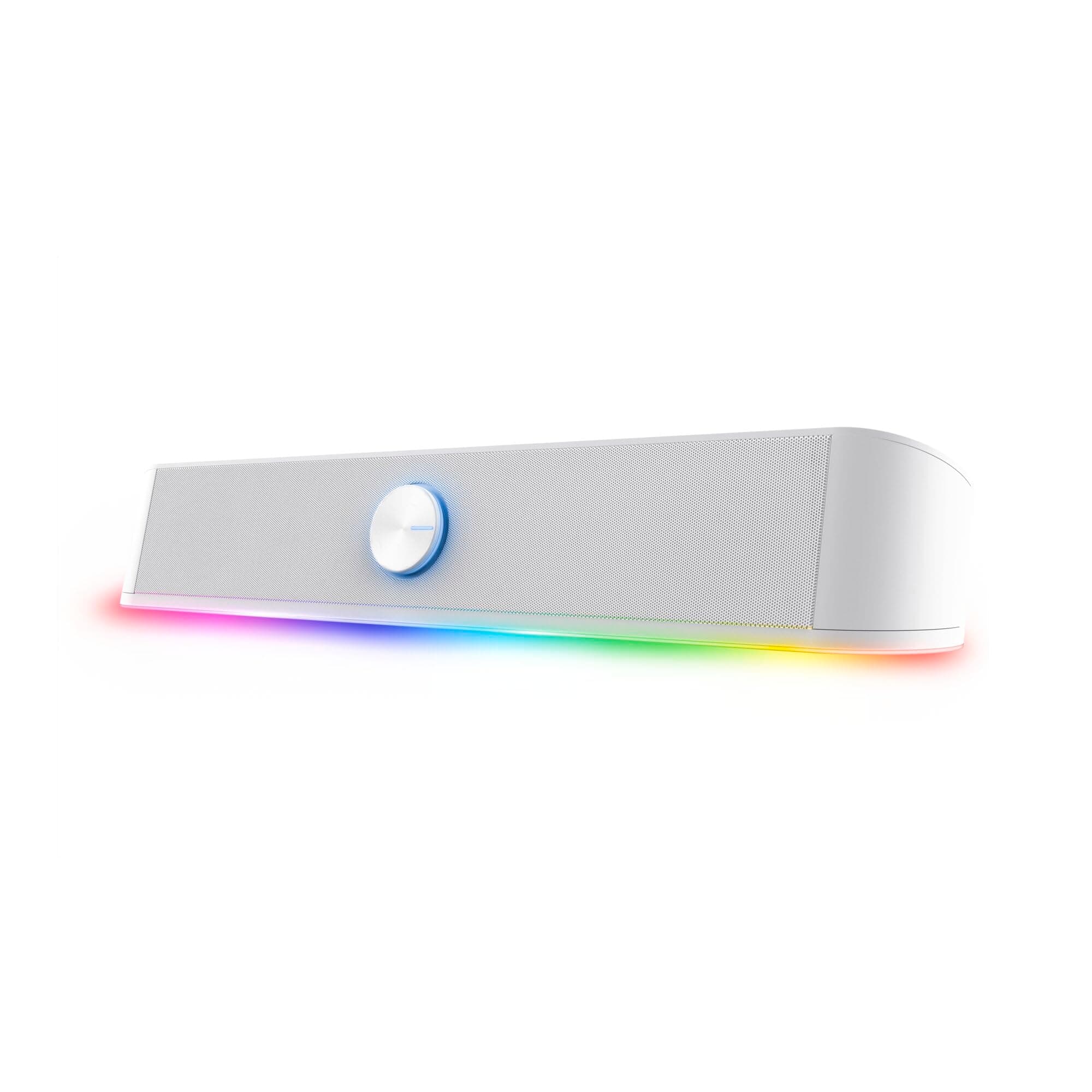 🔊 GXTrust 1619W Rhox PC Soundbar mit RGB Beleuchtung 12W (6W RMS) 🎶