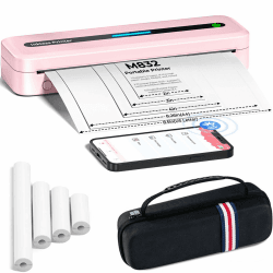 Thermodrucker A4 Unterwegs - Mobiler Drucker mit Tragbarer Tasche