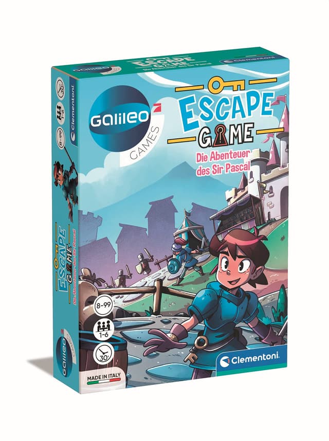 Clementoni Galileo Escape Game - Die Abenteuer des Sir Pascal 🕵️‍♂️🔍🏰