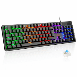🎮 Rii Mechanische Gaming-Tastatur mit Blauen Schaltern 🌈