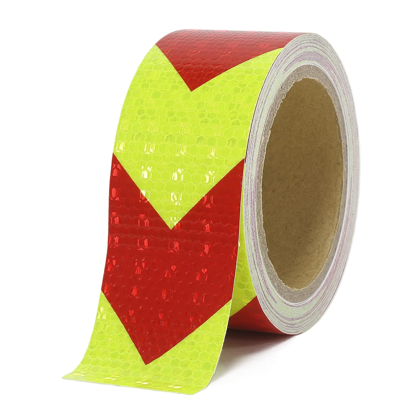 XFXIA Reflektierendes Klebeband Rot Gelb 20m x 5cm Wasserdicht