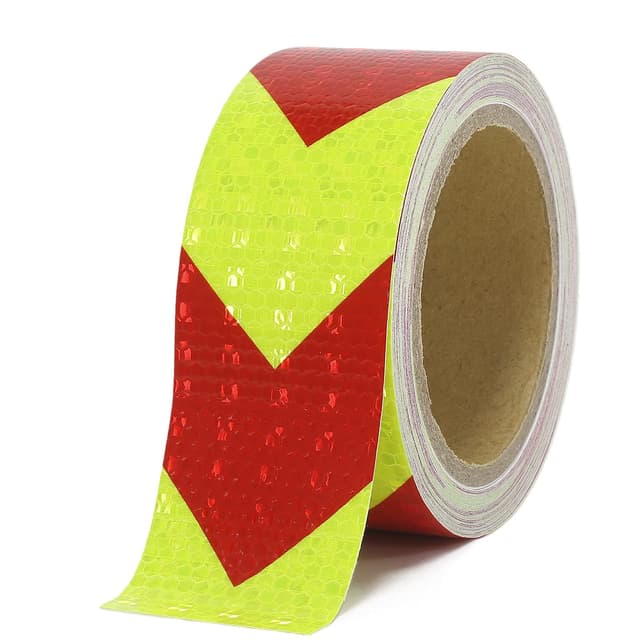 XFXIA Reflektierendes Klebeband Rot Gelb 20m x 5cm Wasserdicht