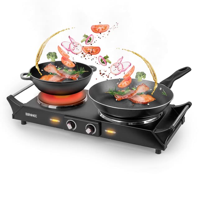 🔥 Angebot: Duronic HP2BK Doppelkochplatte für Camping und Küche 🔥