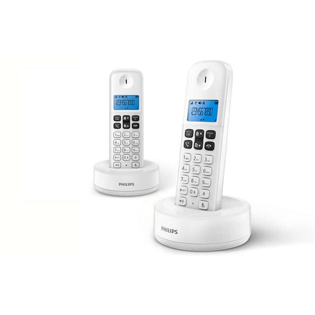 Draadloze telefoon Philips D1612W/34 1,6" 300 mAh Gap (2 Stück) Weiß (S0424397) - Sonderangebot! 📞🔊