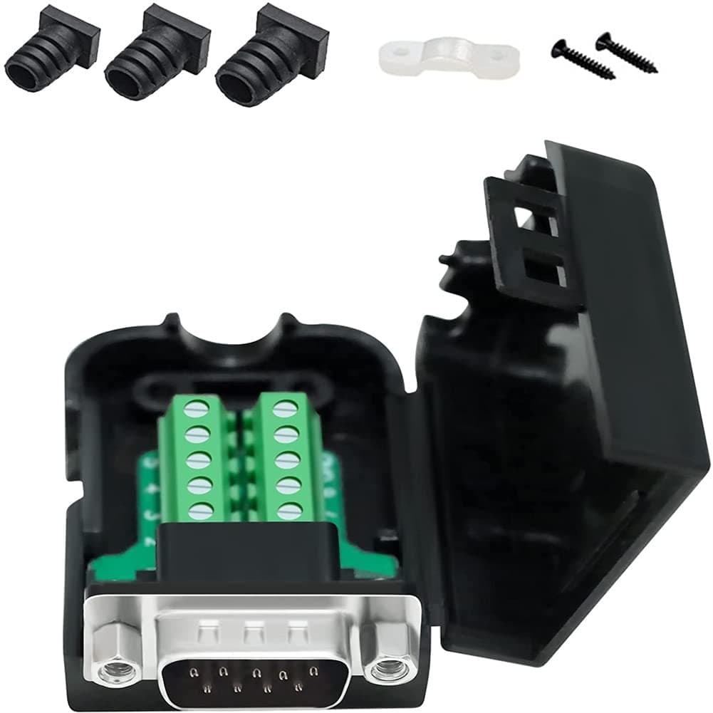🔌 DTECH DB9 Breakout Connector Male RS232 Serial Adapter Solderless Module Board