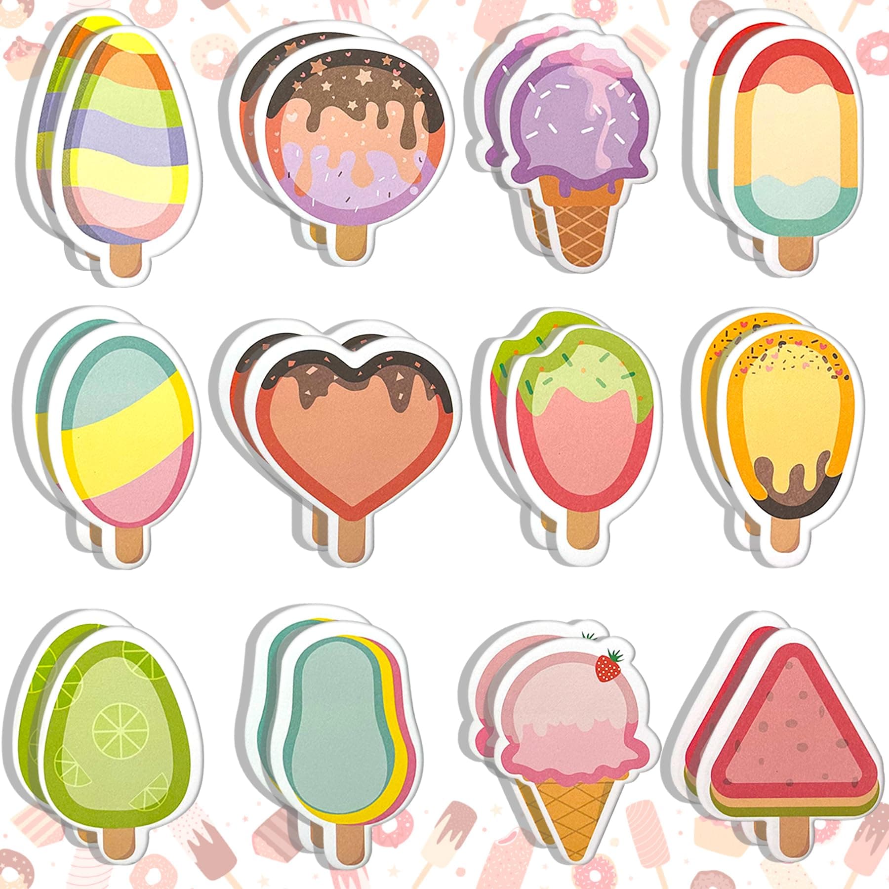 YeahBoom 24Pack Eiscreme Haftnotizen