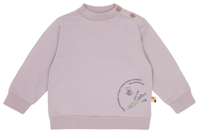 🌿👶 loud + proud Unisex Kinder Mit Pflanzenfarben Gefärbt Sweatshirt 86-92 Lavender Deal! 🌿👶