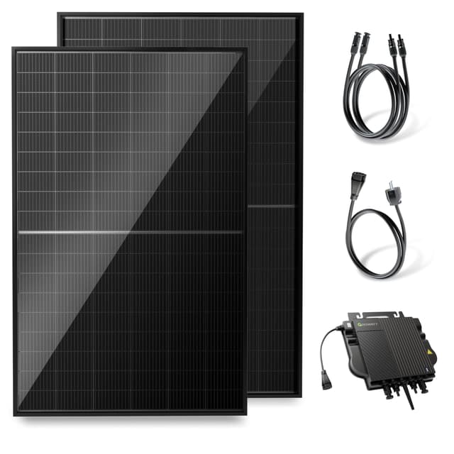 Solakon® 1000W Balkonkraftwerk - Balkonkraftwerk 800W komplett Steckdose 🌞🔌