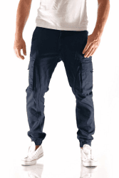 👖 JACK & JONES Herren Cargo-Hose Slim Fit 32W / 36L Marineblau - Nur 30€!