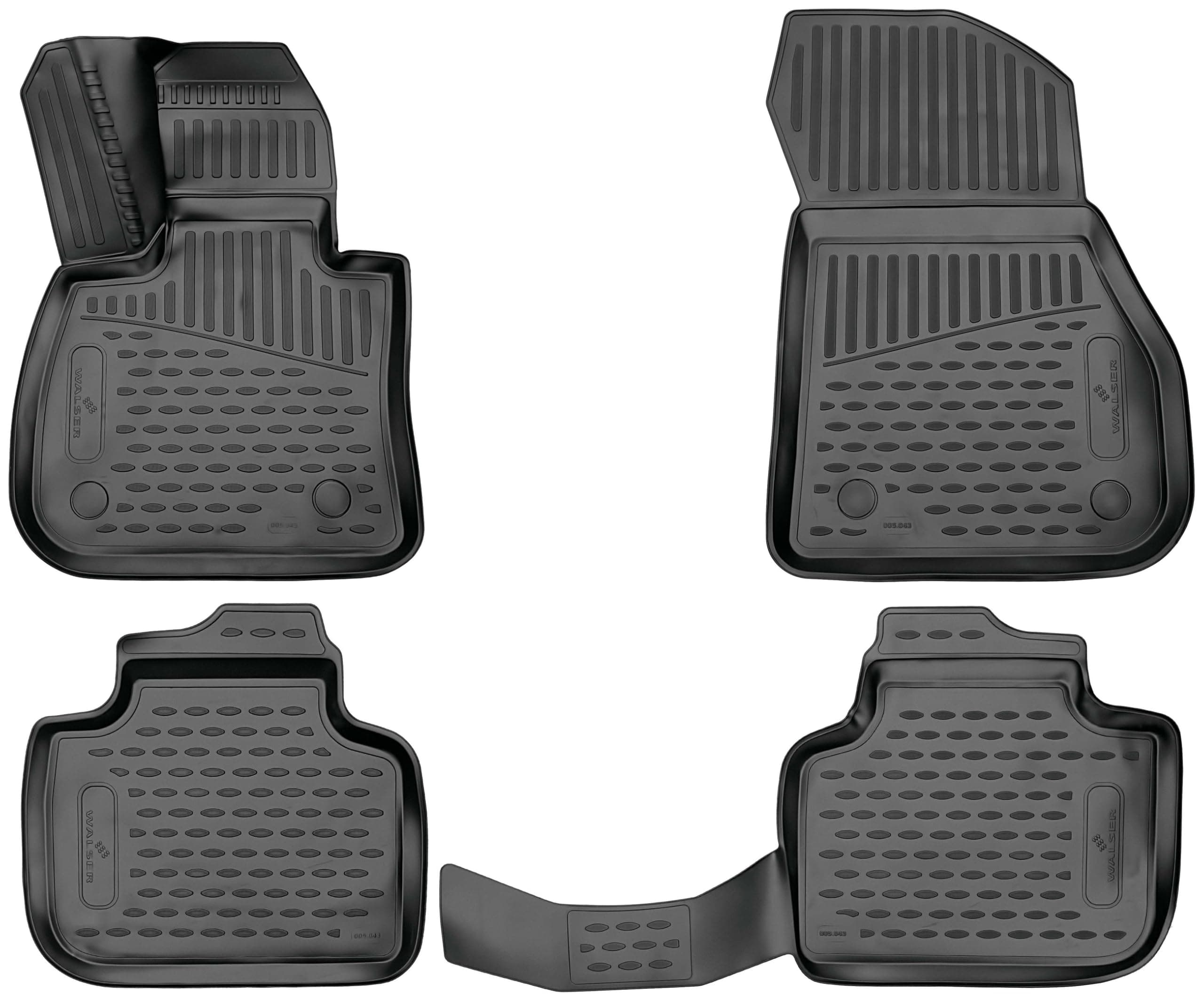 Walser XTR Gummi Fussmatten Auto für BMW X1 (F48) 2014-12/2022 🚗💥