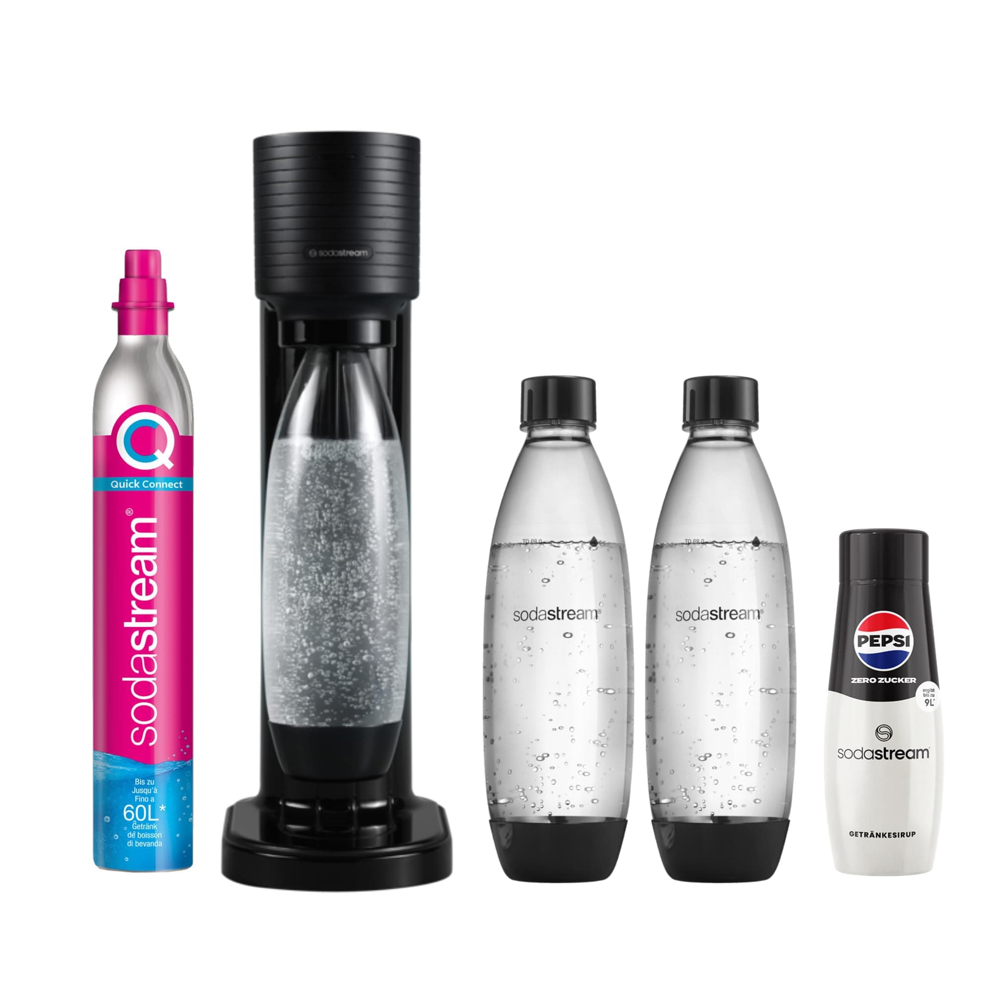Angebot: SodaStream Wassersprudler GAIA + Zubehör und Pepsi Zero Sirup Promo Pack 🌟