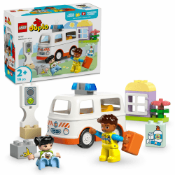 LEGO DUPLO Rettungswagen mit Fahrer - Lernspielzeug für Kleinkinder ab 2 Jahren ⛑️