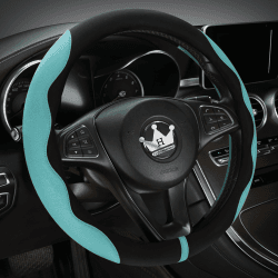 HighnessHwoo Luxuriöser Suede Auto Lenkradbezug | Komfort Lenkradabdeckung 🚗