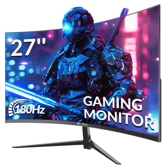 🎮 CRUA 27 Zoll Curved Gaming Monitor 165Hz/180Hz 🖥️