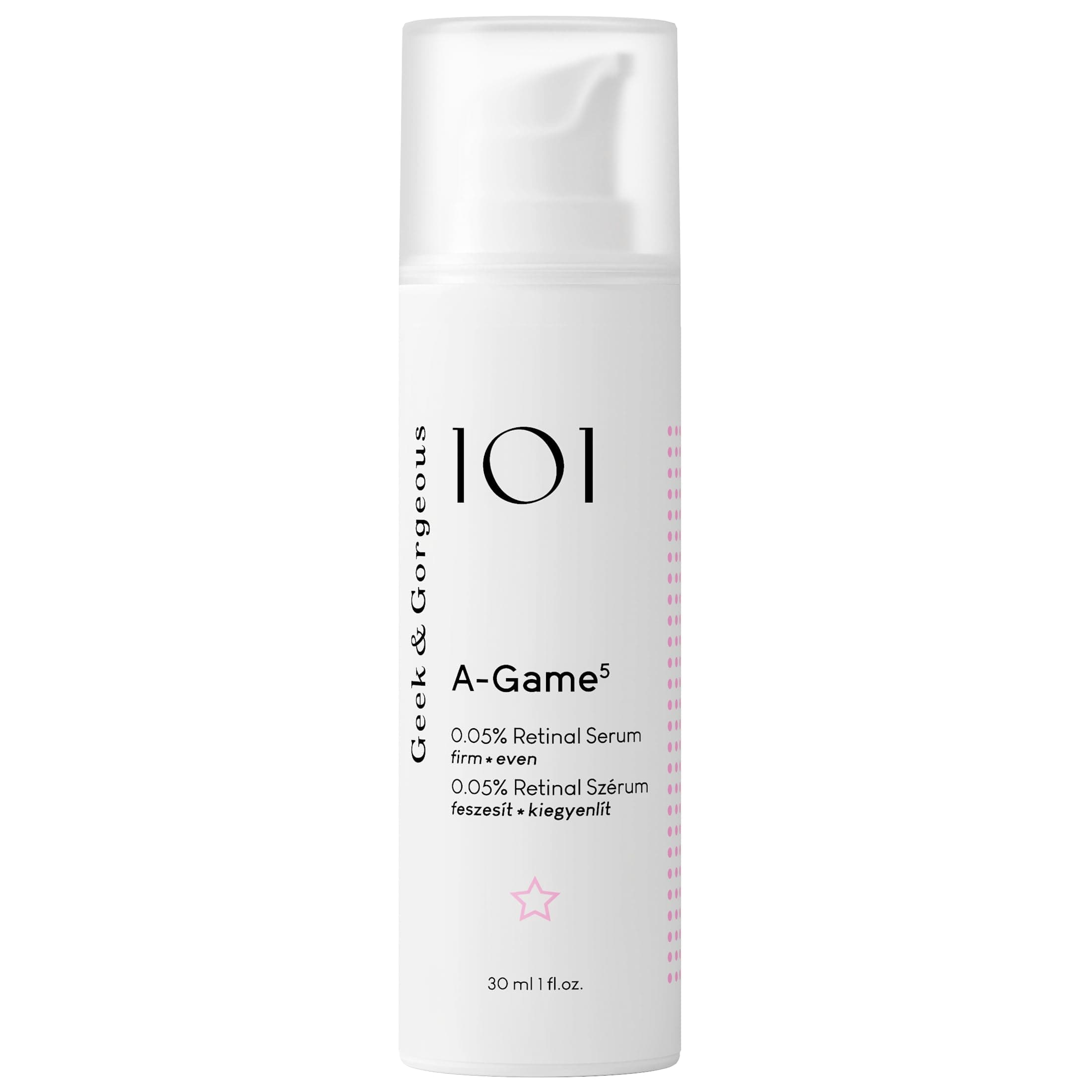 🌟 Geek & Gorgeous A-Game 5 - Leichtes Serum mit 0,05% Retinal 🌿