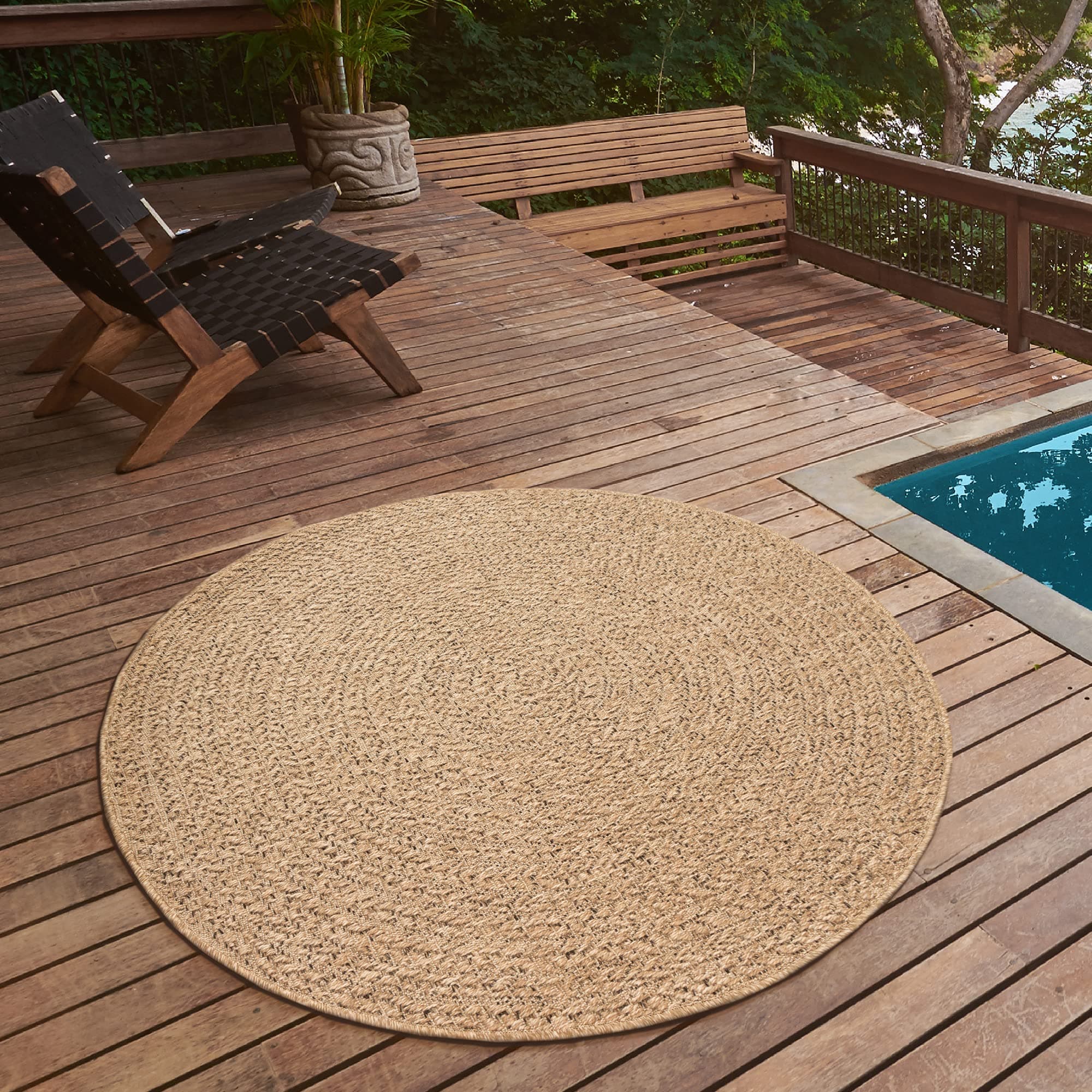 🌿🏡 Teppich Kansas - Robuster In- und Outdoor Teppich im natürlichen Jute-Look