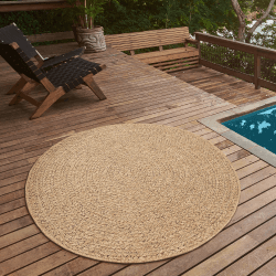 🌿🏡 Teppich Kansas - Robuster In- und Outdoor Teppich im natürlichen Jute-Look