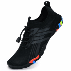 🌊🦄 IceUnicorn Wasserschuhe Damen Badeschuhe Schwimmschuhe Strandschuhe Unisex Herren 45 EU Schwarz