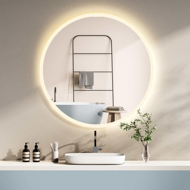 🌟 Super Deal! LED Badspiegel 80cm Freiburg mit Antibeschlag & LED Wechsel