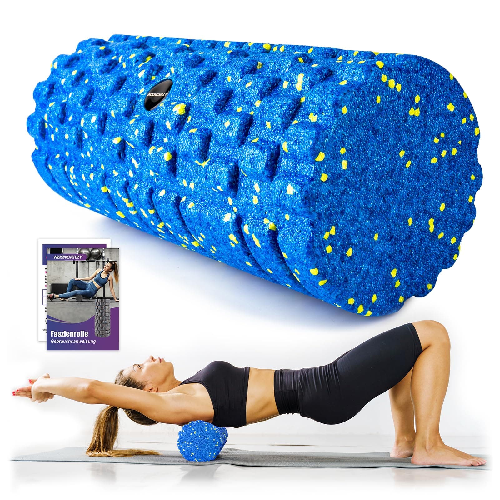 🌟 Faszienrolle mit 3D-Texturmassage, Foam Roller zur Muskelverspannungen lindern 🌟