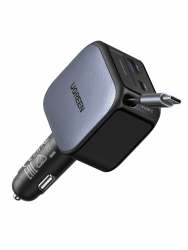 UGREEN Nexode 90W 3-in-1 Zigarettenanzünder USB-C Ausziehbares Auto Ladegerät 🚗🔋