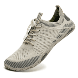 🌊🦄 IceUnicorn Strandschuhe Badeschuhe Damen Herren Schwimmschuhe Aquaschuhe Sommer Schnell Trocknend Surfschuhe 43 EU Beige 🏖️