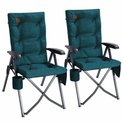 EVER ADVANCED Campingstuhl Faltbar Rückenverstellbar in 4 Positionen bis 150 KG 🏕️