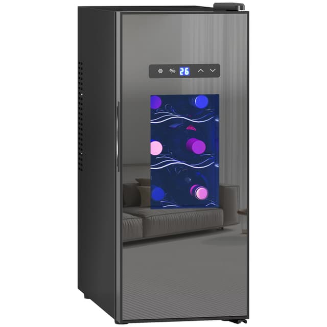 🍷 HOMCOM Weinkühlschrank, 30 L Getränkekühlschrank für 12 Flaschen 🍾