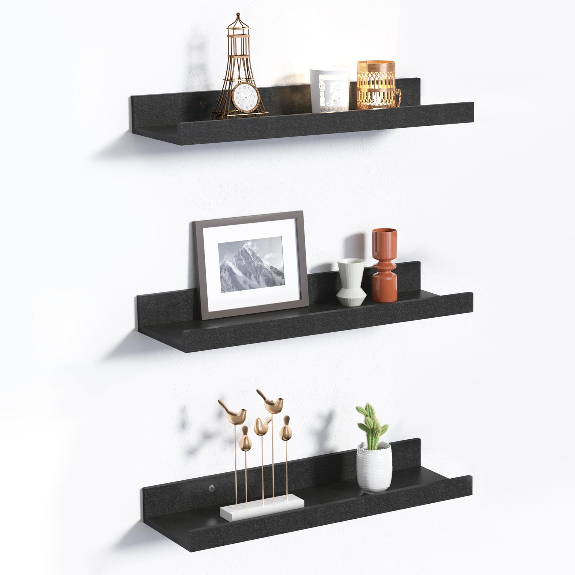 🌟 Upsimples 3 Stück Wandregal Schwarz - Deal des Tages! 🌟