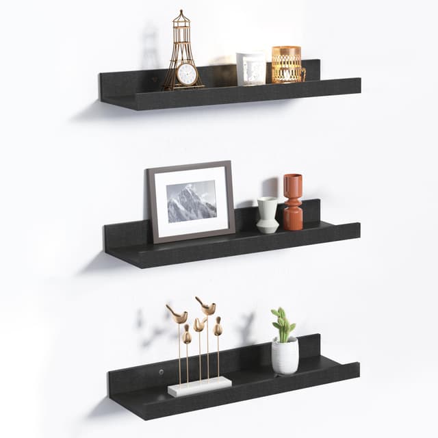 🌟 Upsimples 3 Stück Wandregal Schwarz - Deal des Tages! 🌟