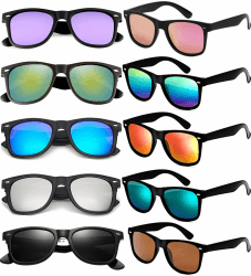 😎 FSMILING Nerd Bunt Party Sonnenbrille Set Für Damen Herren 😎