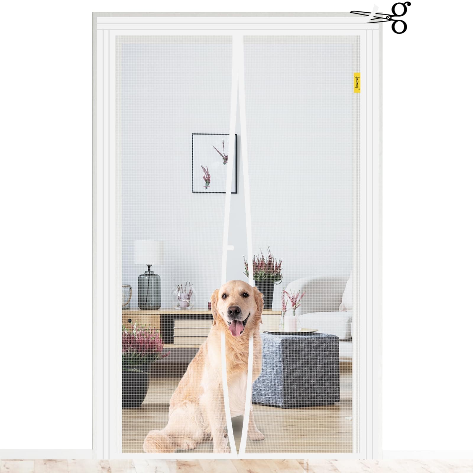 🪞🌟 Fowong Einstellbare Magnet Fliegengitter Tür - Riesige Ersparnis! 🌟🪞