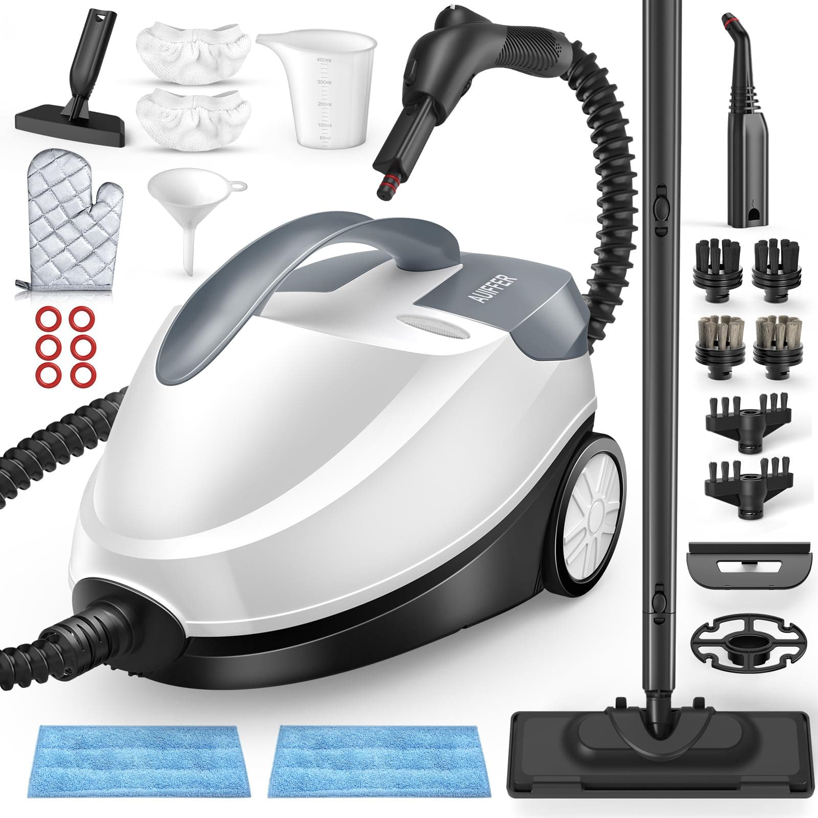 🌟 Großer Dampfreiniger Handgerät mit 28 Zubehörteilen - 1,5 L 2000 W