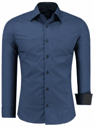 J'S FASHION Herren Hemd - Slim-Fit - Langarm-Hemd 🕺👔
