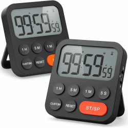 🕒 LIORQUE Digitaler Küchentimer Magnetisch Stoppuhr Timer mit Uhr! 🍳⏳