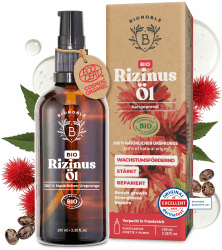Bionoble Rizinusöl Bio 100ml - 100% Rein, Natürlich, Kaltgepresst 🌿