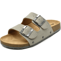 ONCAI Sandalen Damen Kork-Fußbett Pantoletten Damen Flach Rutschfest Sommer Badelatschen 😎
