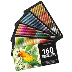 Zenacolor 160 Buntstifte (Nummeriert) 🌈🎨 - Professionelles Buntstifte Set