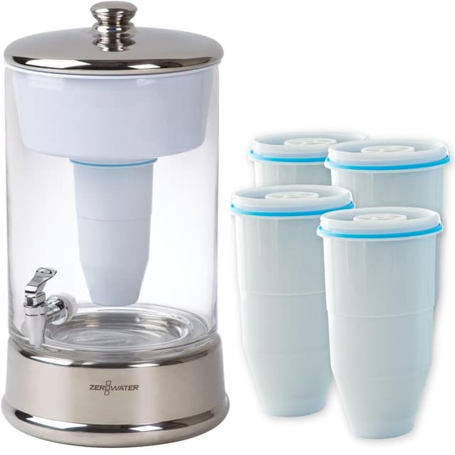 🌊 ZeroWater Wasserfilterstation Kombi-Set, 9 L - 5 Kartuschen 🌿