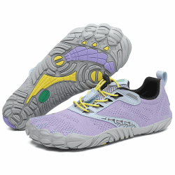 SAGUARO Unisex Barfußschuhe Damen Minimalistische Fitnessschuhe Herren Outdoor Wanderschuhe Traillaufschuhe Gr.36-48 40 EU Hellviolett 🏃‍♂️🌲