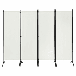 WOLTU Paravent 4 Teilig 224x182 cm Creme 🌞🌿