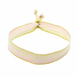Selbstgemachter Schmuck - Statement Festival Armband Stoffarmband Damen in Pink 😍🌸