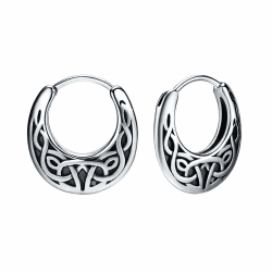 Wikinger Ohrringe Herren - Keltischer Ohrschmuck mit Thors Hammer