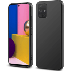 Filoto Soft Silikon Hülle für Samsung Galaxy A51 4G - Kameraschutz - Stoßfest - Ultra Dünn - Schutzhülle (Schwarz) - Samsung Galaxy A51 4G/5G 6.5"