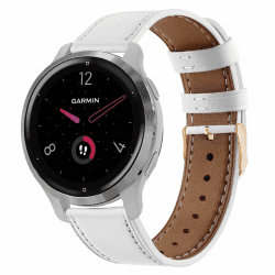 Echtleder Armband für Garmin Venu 2S/3S/Vivoactive 4S/Vivomove 3S