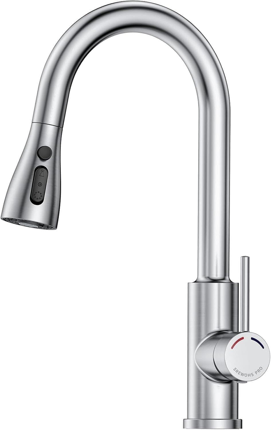 🚿 SREWOHS PRO Hochdruck Küchenarmatur mit Brause - Ausziehbare Küchenarmatur