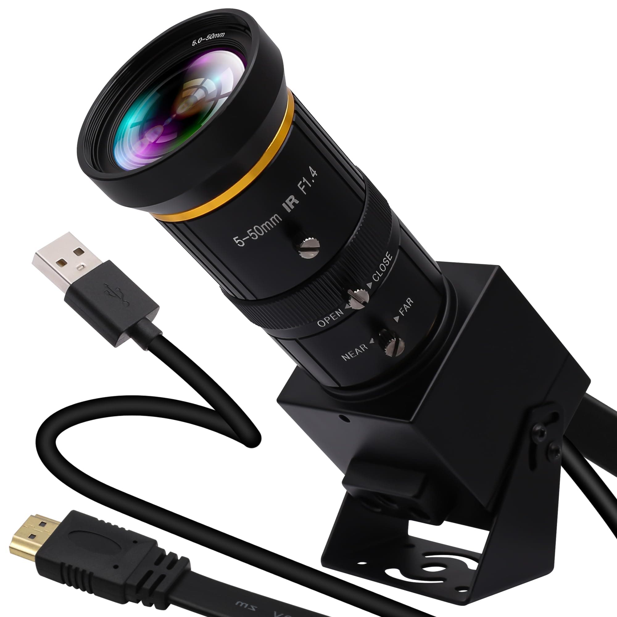 📹 ELP HDMI USB-Webcam 4K Kamera für Live Streaming mit 10-Fach Variabler Fokus 🌟