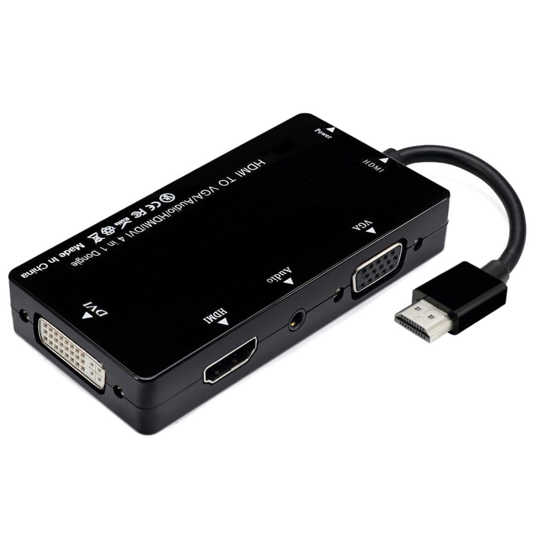 Chenyang CY HDMI zu VGA/Audio/HDMI/DVI 4in1 Dongle Adapter Multiport Splitter Konverter 🖥️🔊