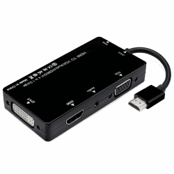 Chenyang CY HDMI zu VGA/Audio/HDMI/DVI 4in1 Dongle Adapter Multiport Splitter Konverter 🖥️🔊