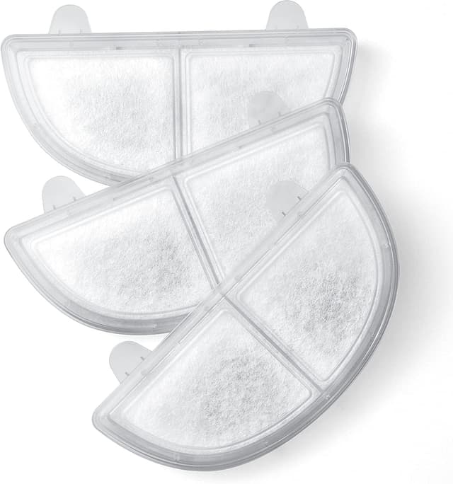 🐱🐶 HomeRunPet Trinkbrunnen Filter, 3 STK. Ersatzfilter für Katzen und Hunde, Weiss Filter 2L
